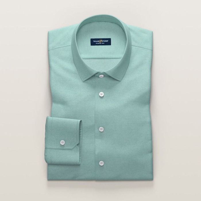 Light green mens dress shirt