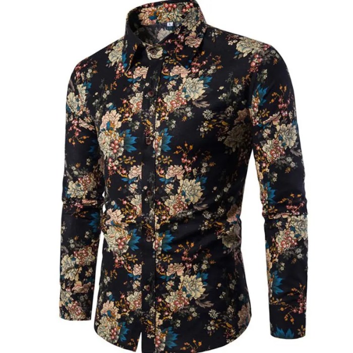 Men's floral dress shirt