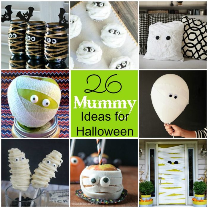 How to make a mummy decoration for halloween