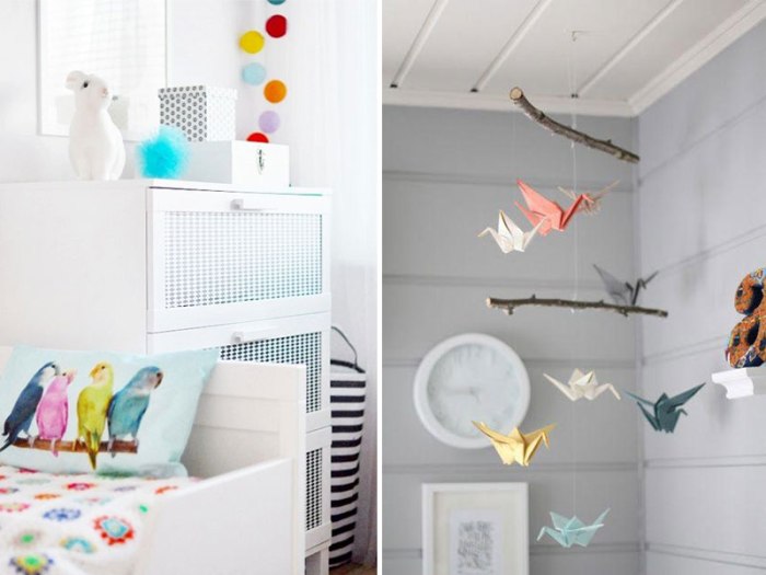 How to decorate a room bird theme