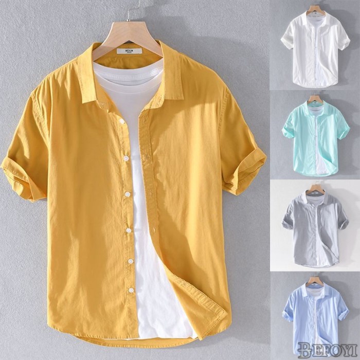 Cotton men's dress shirts