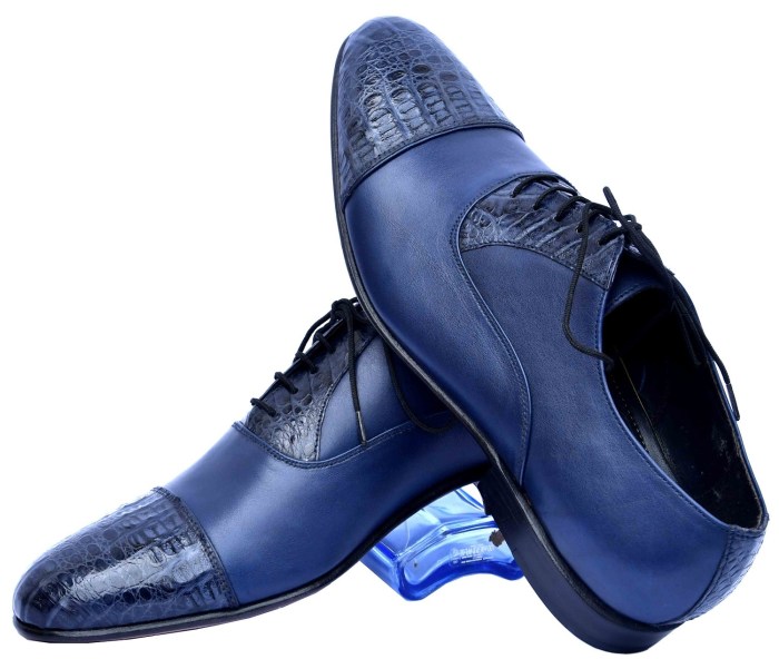 Mens blue casual dress shoes