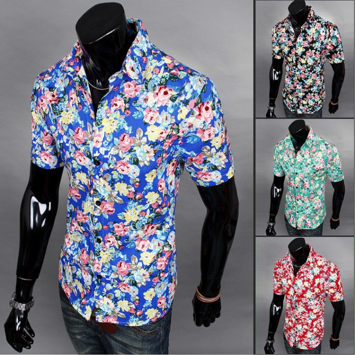 Floral dress shirt mens