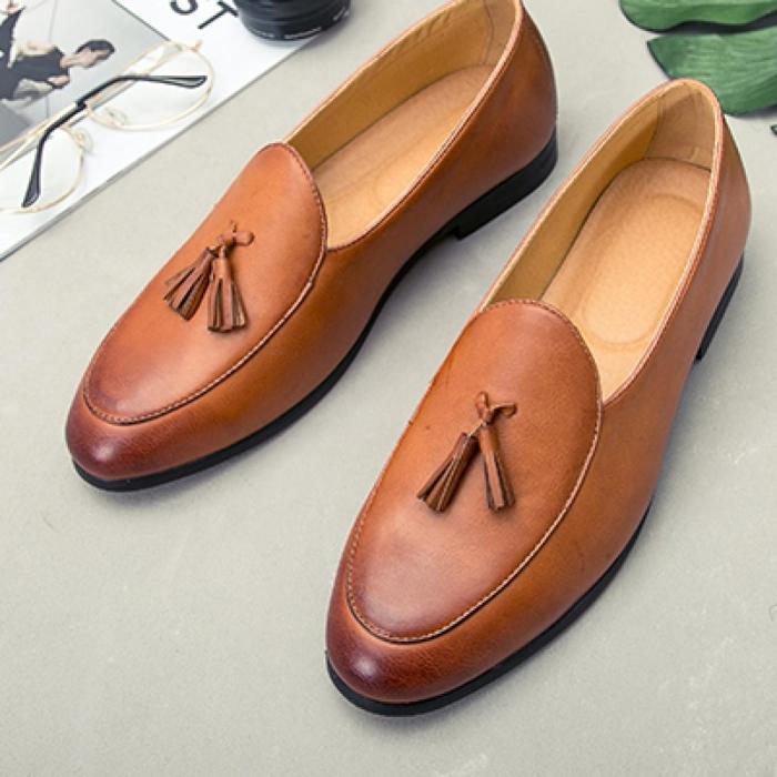 Shoes men dress leather business male brand modern lace formal mens footwear casual fashion italian tan party high brogue oxford