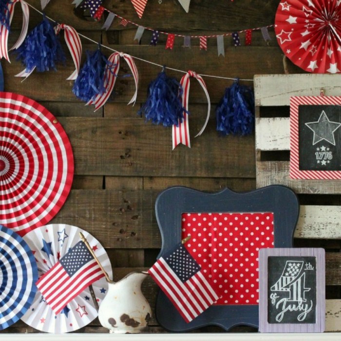 How to decorate a room with patriotic theme