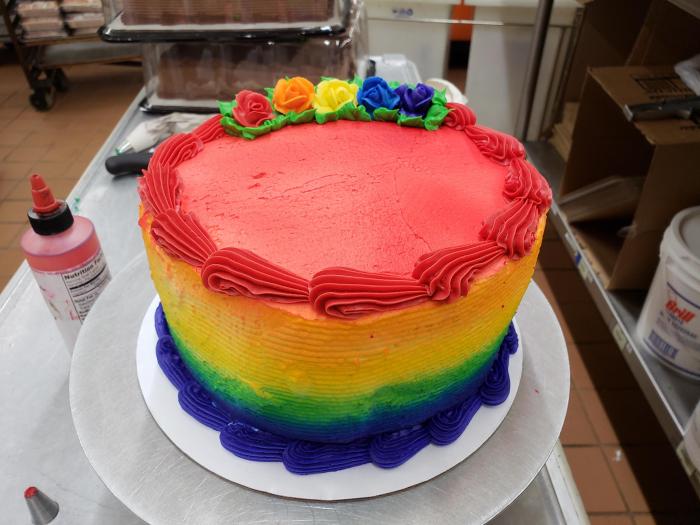 How to make pride rock cake decoration