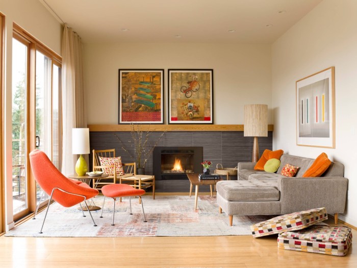 How to decorate mid century modern living room