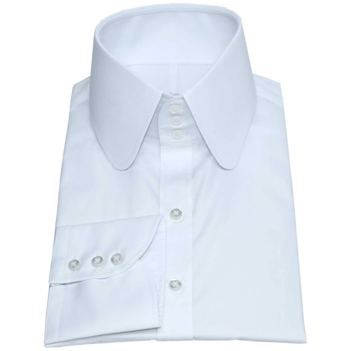 High collar dress shirts for men