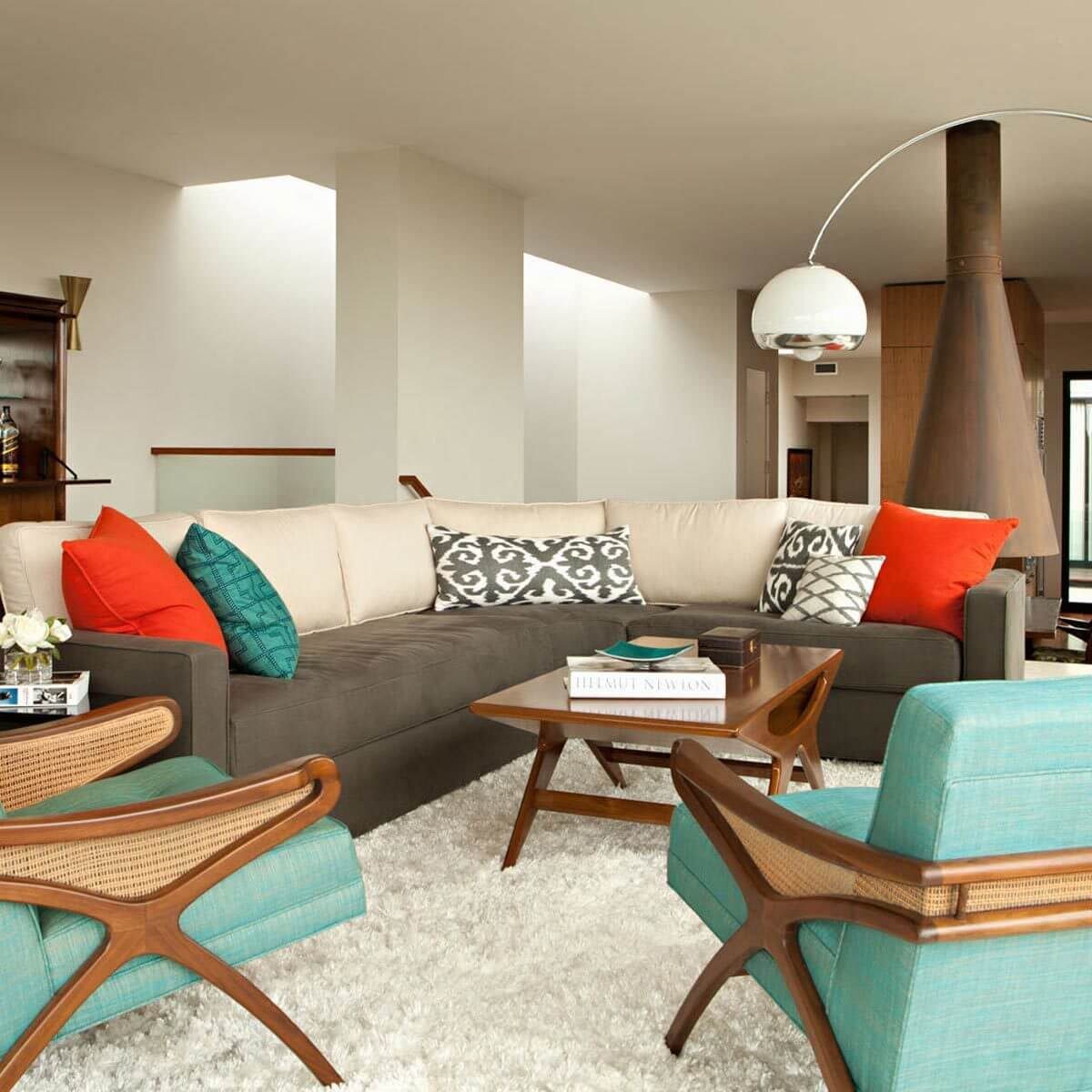 How to decorate mid century modern living room