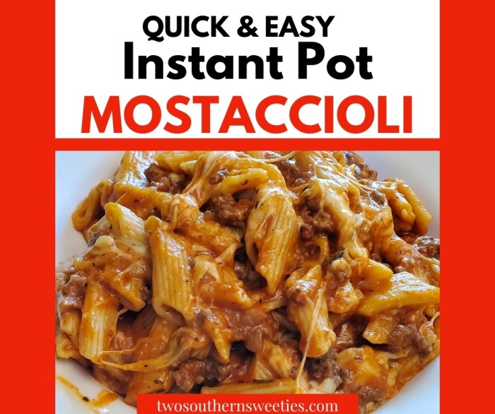 How to cook southern style mostaccioli