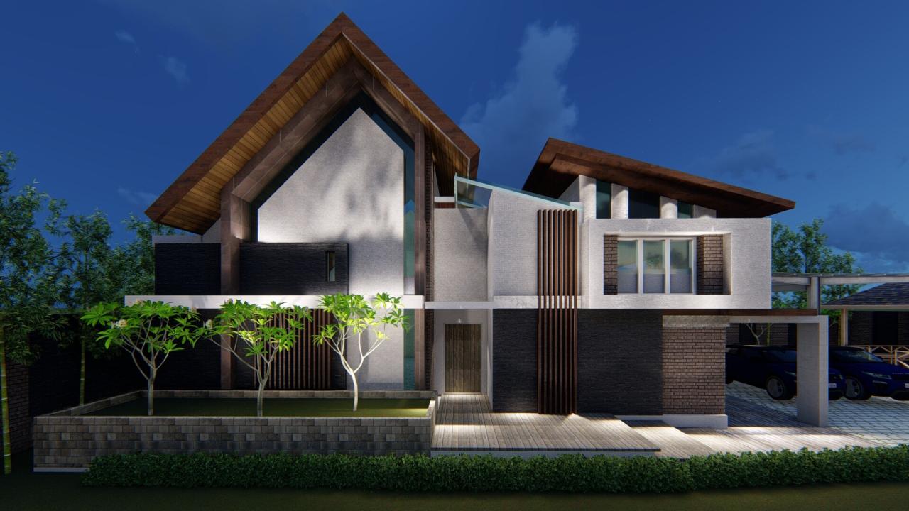 Desain teras rumah minimalis type 56