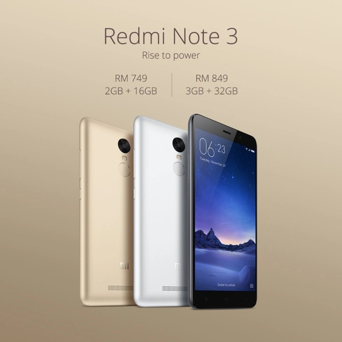 Harga hp bekas xiaomi redmi note 3